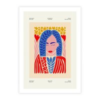 Plakat bez ramy 21x30 - Impulsy Czasu - kobieca sztuka, abstrakcja