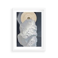 Plakat w ramie 30x40 - Wyraz Twojej Wyjątkowości - sztuka, nowoczesna - rama biała