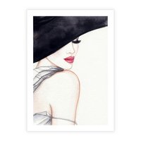 Plakat bez ramy 21x30 - Stylowa Ekspresja - kobieta, moda