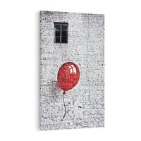Obraz na płótnie 80x120 - Mur Balonów - mur, balon