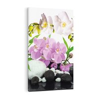 Obraz na płótnie 80x120 - Orchidea w SPA - spa, orchidea