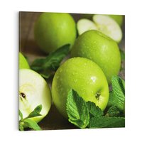 Obraz na płótnie 70x70 - Jabłkowa kolorystyka - jabłka, owoce