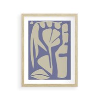 Plakat w ramie 50x70 - Echa Wizualnej Transcendencji - skandynawski styl, plakat - rama drewno