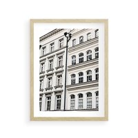 Plakat w ramie 50x70 - Urok Starej Kamienicy - budynki, miasto - rama drewno