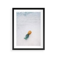 Plakat w ramie 40x50 - Smak Tropików - morze, plaża - rama czarna