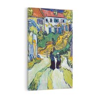 Obraz na płótnie 80x120 - "Schody w Auvers" (1890) Vincent van Gogh - Reprodukcja - reprodukcja, obraz na płótnie