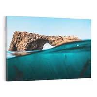 Obraz na płótnie 120x80 - Tajemnicza Podwodna Kraina - fotografia, podwodna jaskinia