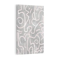 Obraz na płótnie 50x70 - Sploty odblasków i zawirowań - abstrakcyjne rysunki, wzorek