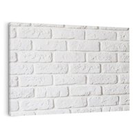 Obraz na płótnie 100x70 - Wymiarowa Struktura - ściana, cegła