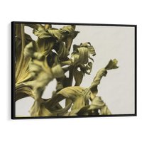 Obraz w ramie 70x50 - Odejście pory deszczowej - suche, trawy - rama czarna