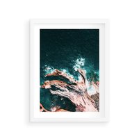 Plakat w ramie 50x70 - Morze w Perspektywie - morze, ocean - rama biała