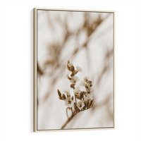 Obraz w ramie 80x120 - Kwiatowa suchość - kwiaty, susz - rama drewno