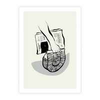 Plakat bez ramy 40x50 - Szkicowe Gazetowe Inspiracje - grafika, szkic