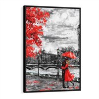 Obraz w ramie 50x70 - Big Ben w Londynie - londyn, big ben - rama czarna