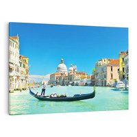Obraz na płótnie 100x70 - Urok wenecjańskiego kanału - Wenecja, Włochy