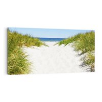Obraz na płótnie 140x70 - Relaks nad Morskimi Wzgórzami - plaża, wydmy