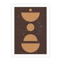 Plakat bez ramy 50x70 - Impulsy Przestrzeni - mid century styl, nowoczesna grafika