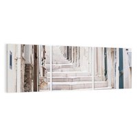 Obraz na płótnie 120x40 - Urokliwa uliczka w perspektywie - uliczka, perspektywa