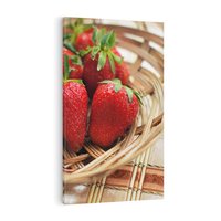 Obraz na płótnie 70x100 - Truskawka Radość Lata - truskawka, owoc