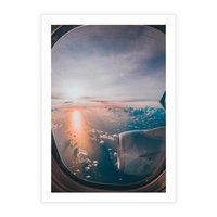 Plakat bez ramy 21x30 - Widok z Góry - fotografia, zdjecie z okna samolotu
