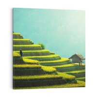 Obraz na płótnie 40x40 - Góry Azji: Siła i Urok Natury - Azja, góry