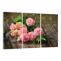 Obraz na płótnie 120x80 - Różowe Piękno - róże, kwiaty