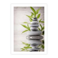 Plakat bez ramy 40x50 - Spa kamienie: naturalne piękno - spa, kamienie