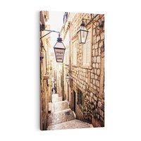 Obraz na płótnie 70x100 - mistyczna podróż - uliczka, perspektywa