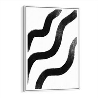 Obraz w ramie 70x100 - Wibracje Plam - abstrakcja, minimalizm - rama biała