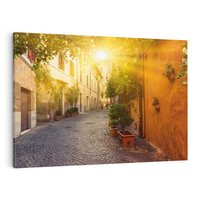 Obraz na płótnie 120x80 - Życie w ruchu - uliczka, miasto