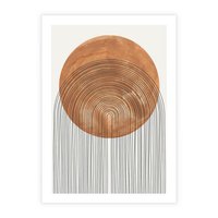 Plakat bez ramy 21x30 - Złote Akcenty - nowoczesna sztuka, modern