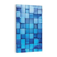 Obraz na płótnie 70x100 - Abstrakcyjne 3D: Kolorowe bloki - abstrakcja, 3d