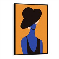 Obraz w ramie 70x100 - Zaklęte Zniknięcie - sztuka nowoczesna, plakat - rama czarna