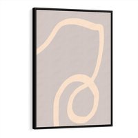 Obraz w ramie 50x70 - Wystylizowana Rewolucja - minimalistyczny obraz, nowoczesny - rama czarna