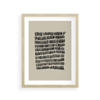 Plakat w ramie 40x50 - Echa Zapomnianych Wymiarów - nowoczesna sztuka, plakat - rama drewno