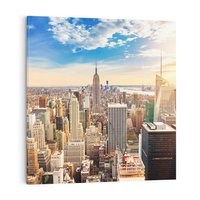Obraz na płótnie 50x50 - Pulsujące Serce Nowego Jorku - Manhattan, Nowy Jork
