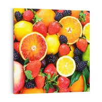 Obraz na płótnie 50x50 - soczysta symfonia smaków - owoce, jabłka