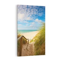 Obraz na płótnie 80x120 - Spokojna plaża nad Bałtykiem - plaża, Bałtyk
