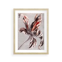 Plakat w ramie 50x70 - Graficzna Elegancja - nowoczesna sztuka, grafika - rama drewno