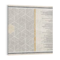 Obraz na płótnie 60x60 - Drobny Print Klasyki - geometryczne linie, styl mid century