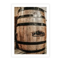 Plakat bez ramy 21x30 - Rustykalna Whisky - beczka whiskey, jack daniel's