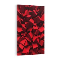 Obraz na płótnie 70x100 - Geometryczny 3D - abstrakcyjna kompozycja - geometryczny, 3D