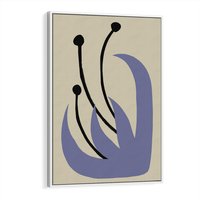 Obraz w ramie 80x120 - Bezgraniczne Przenikanie - minimalizm, boho plakat - rama biała