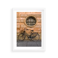 Plakat w ramie 30x40 - Holenderska Ikona - rower, Holandia - rama biała