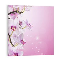 Obraz na płótnie 30x30 - Relaksujące Piękno - kwiaty, orchidea