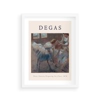 Plakat w ramie 50x70 - Elegancja Baletu na Plakacie - reprodukcja, degas - rama biała