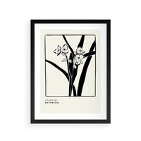 Plakat w ramie 50x70 - Symfonia kwiatowej ekspresji - kwiat, grafika - rama czarna