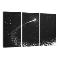 Obraz na płótnie 120x80 - Kometa wśród gwiazd - kometa, gwiazdy
