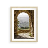 Plakat w ramie 40x50 - Słoneczne Piękno Włoch i Prowansji - Włochy, Prowansja - rama drewno