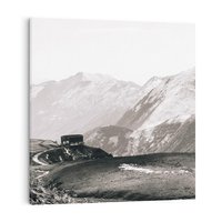 Obraz na płótnie 40x40 - Wzgórza w Bieli - górski krajobraz, punkt widokowy